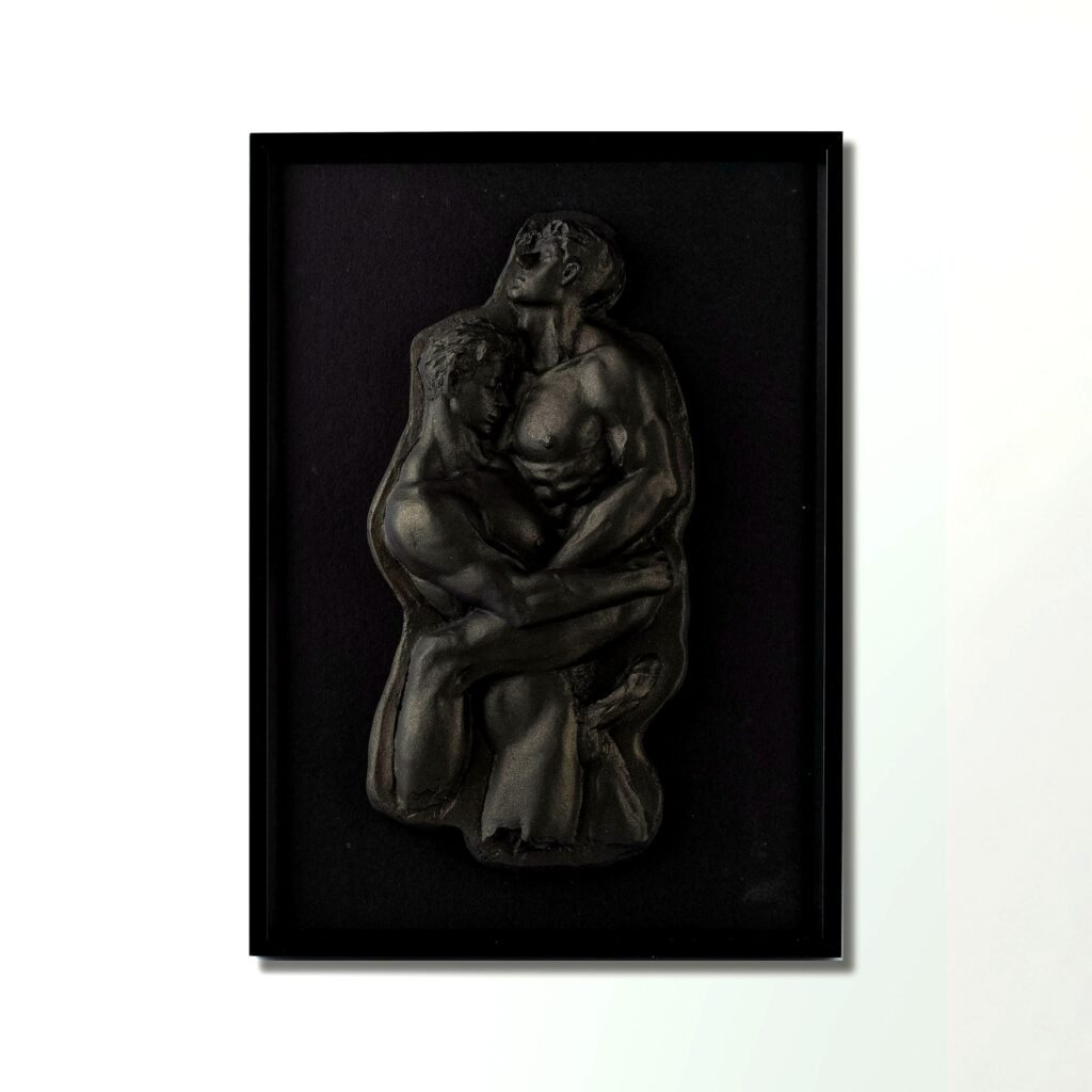EMBRACE male form wall reliefs by MASOMA