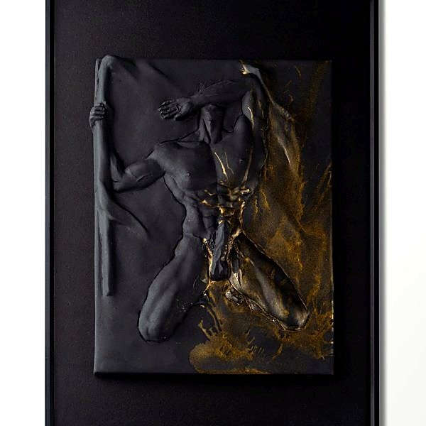 LATE NIGHT male form wall reliefs by MASOMA