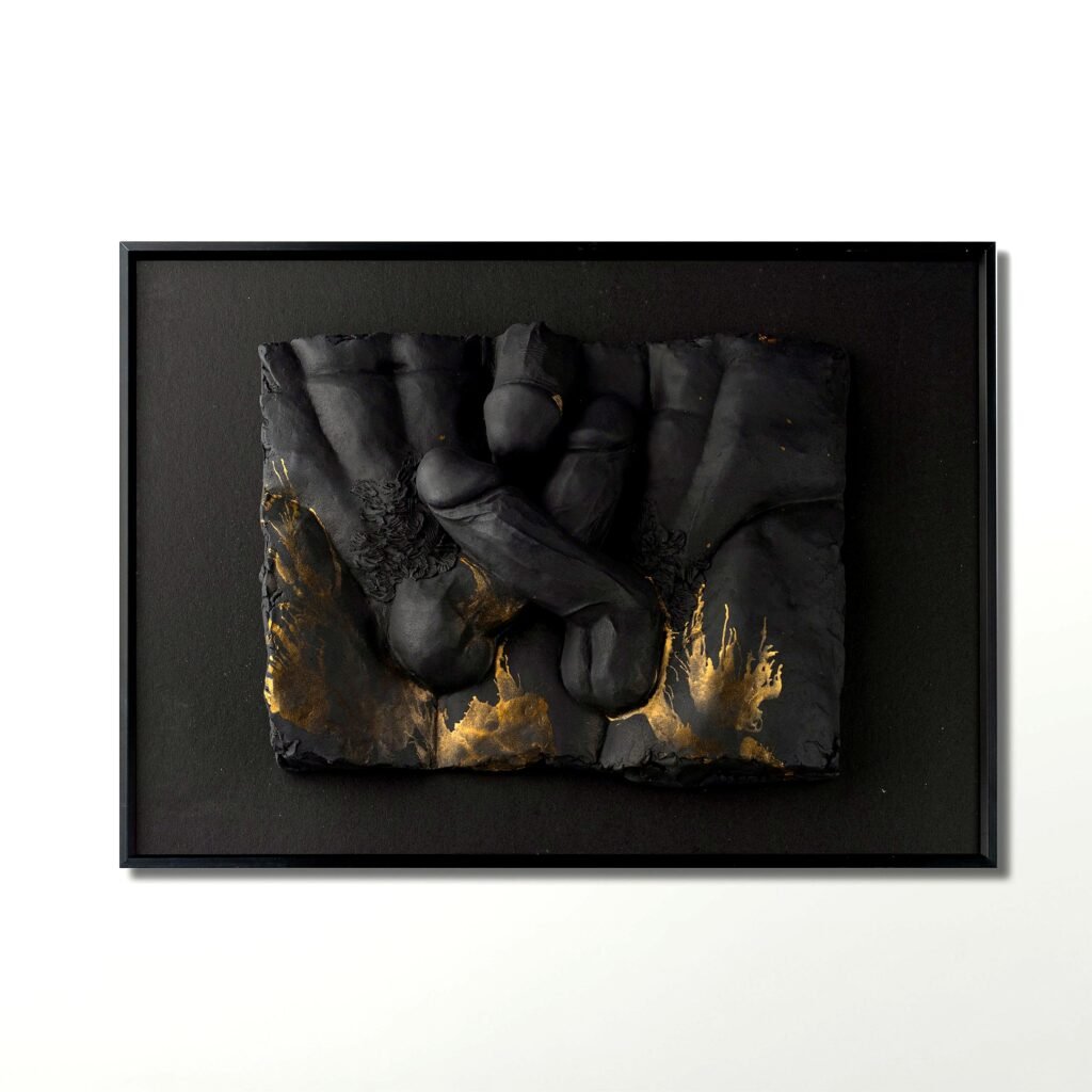 TRIO male form wall reliefs by MASOMA