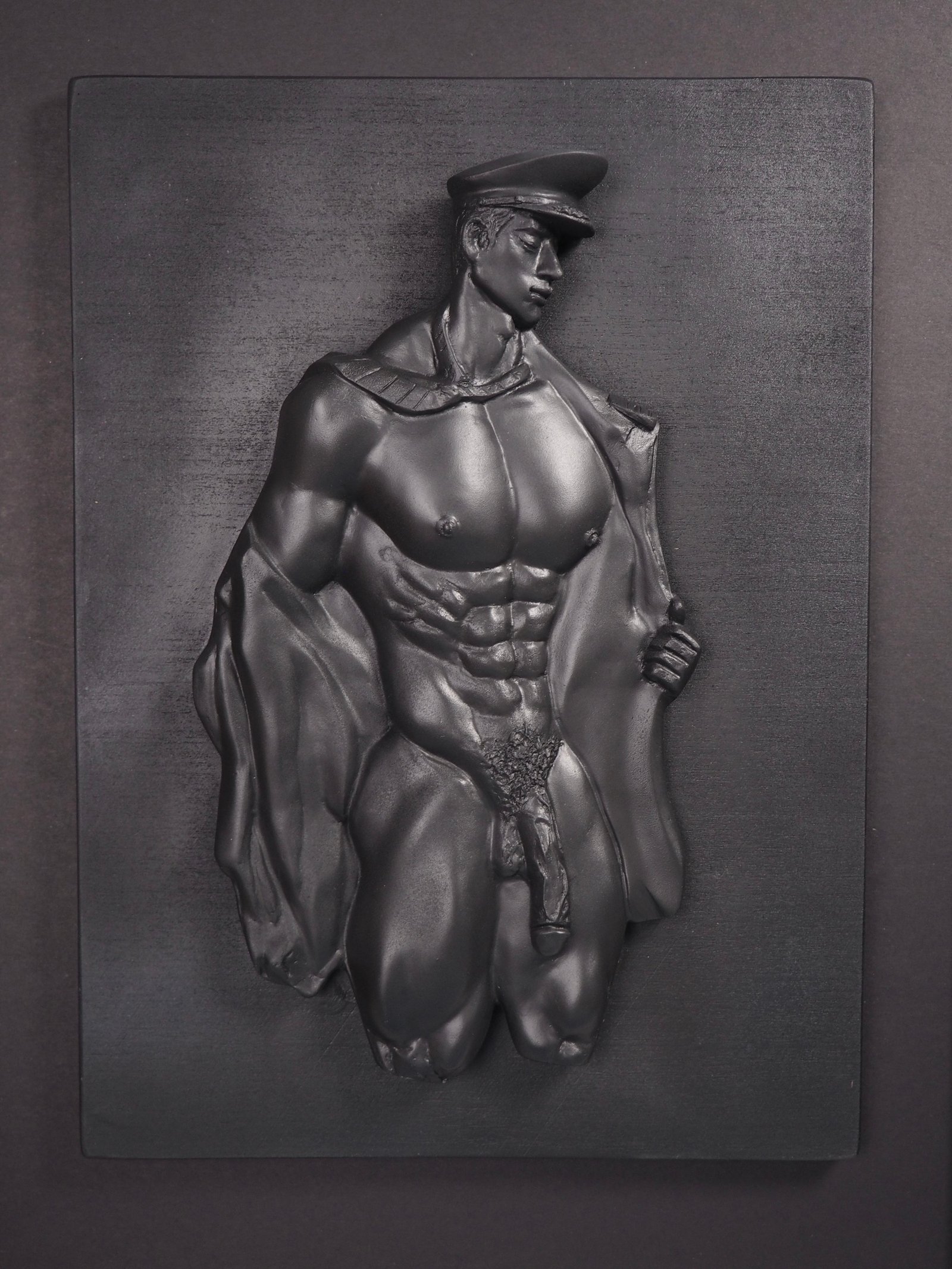 Beneath the Rank Pure Black resin sculpture by MASOMA
