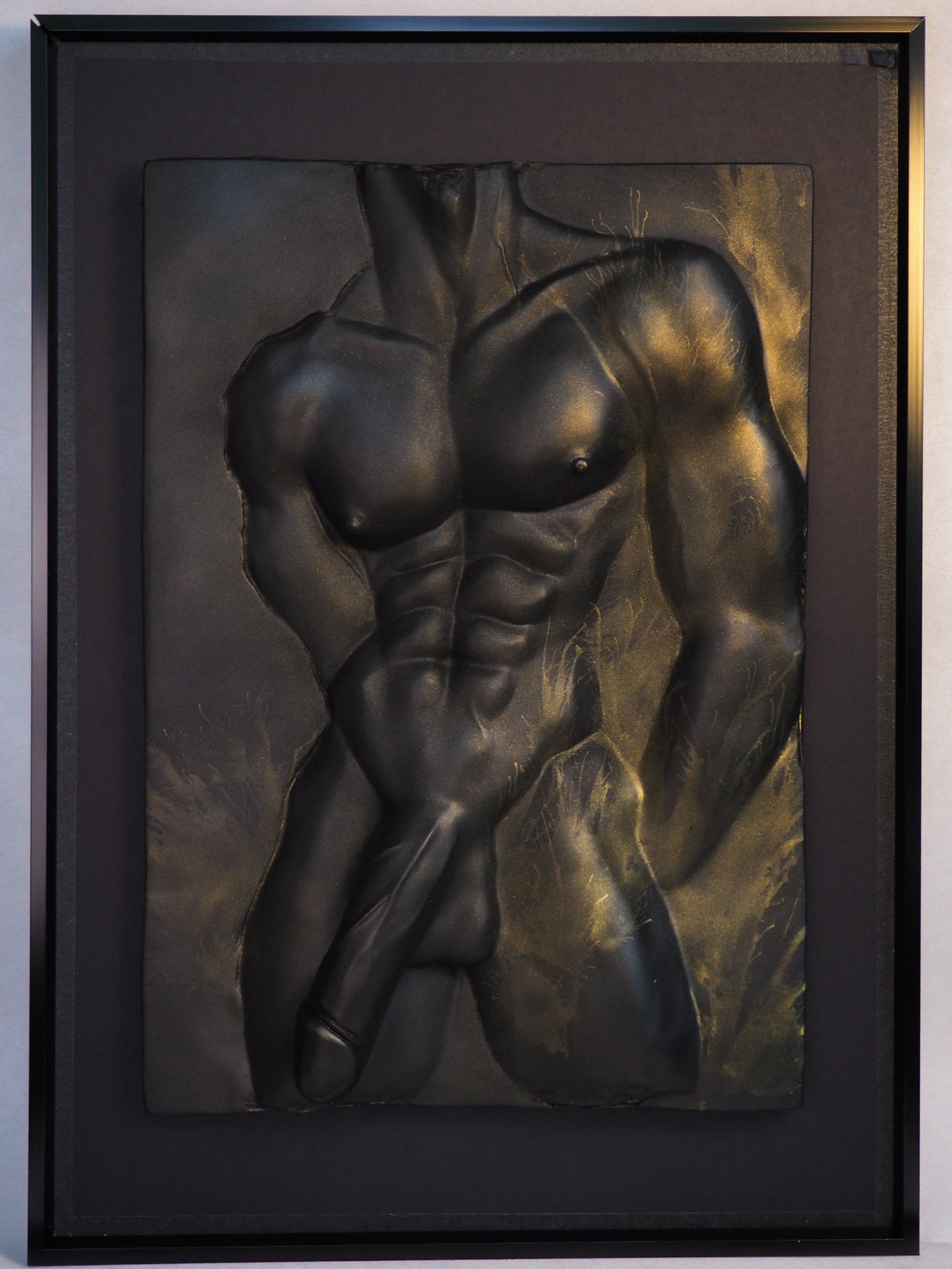 Beyond Measure Gold Splash resin sculpture by MASOMA