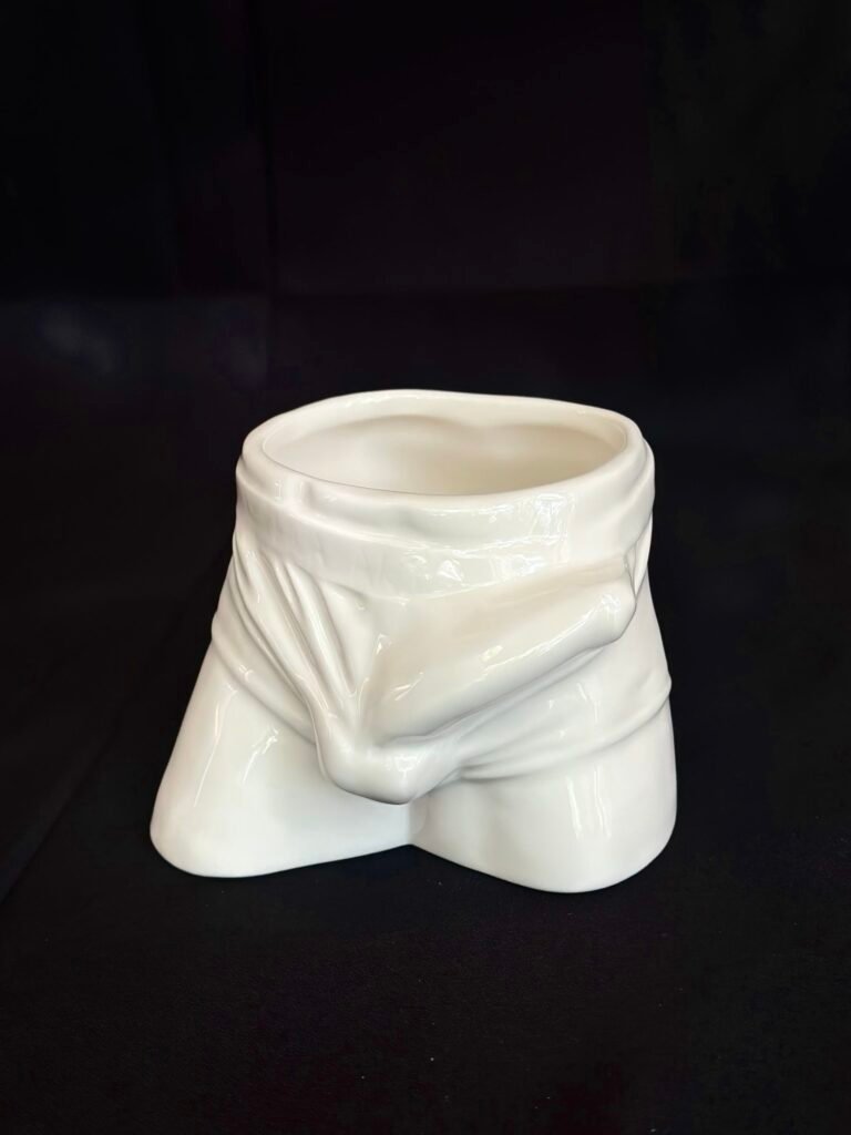 Cup of Origo male form sculptural object for adult collectors by MASOMA