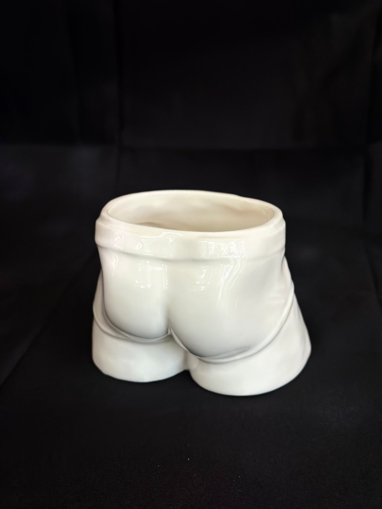 Detail view of Cup of Origo White resin sculpture