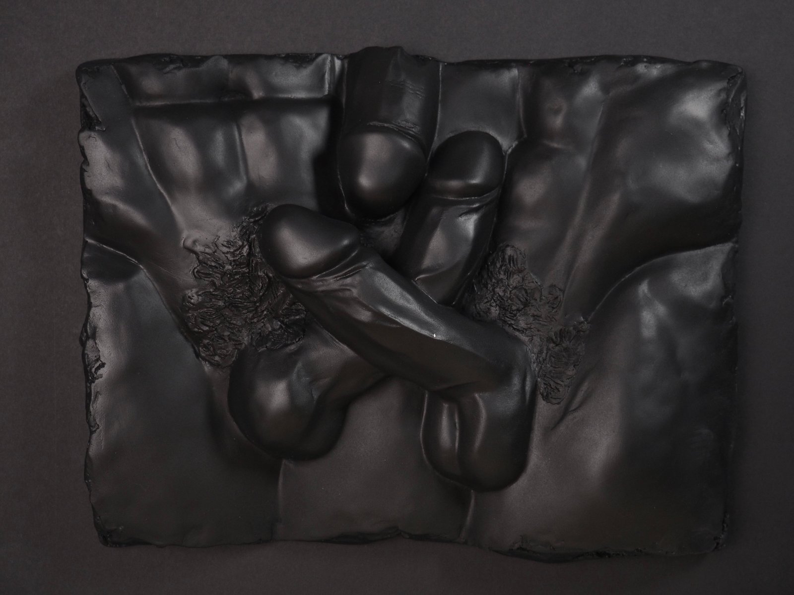 Entwined Pure Black resin sculpture by MASOMA