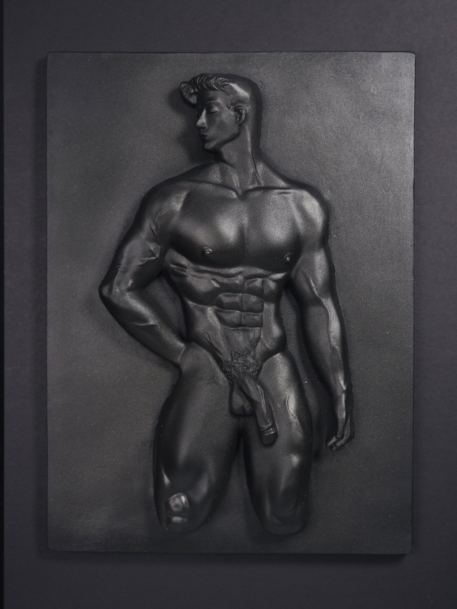 Quiet Dominion Black Gold resin sculpture by MASOMA