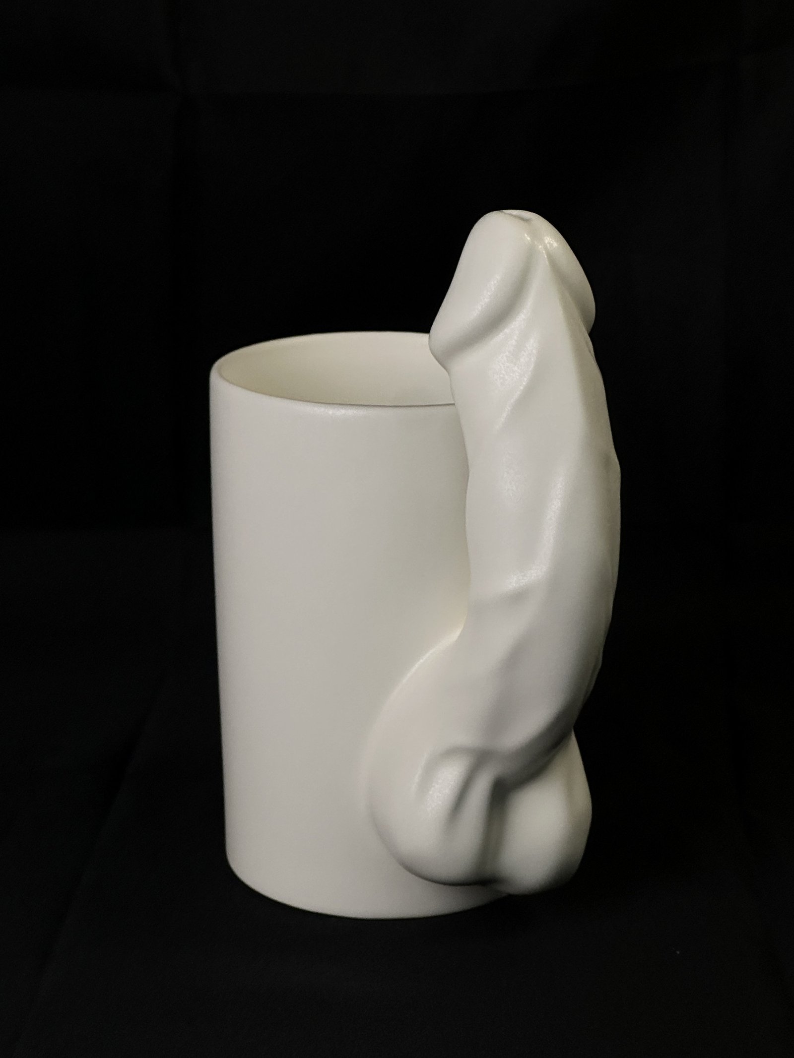 Detail view of Take Hold White ceramic sculpture