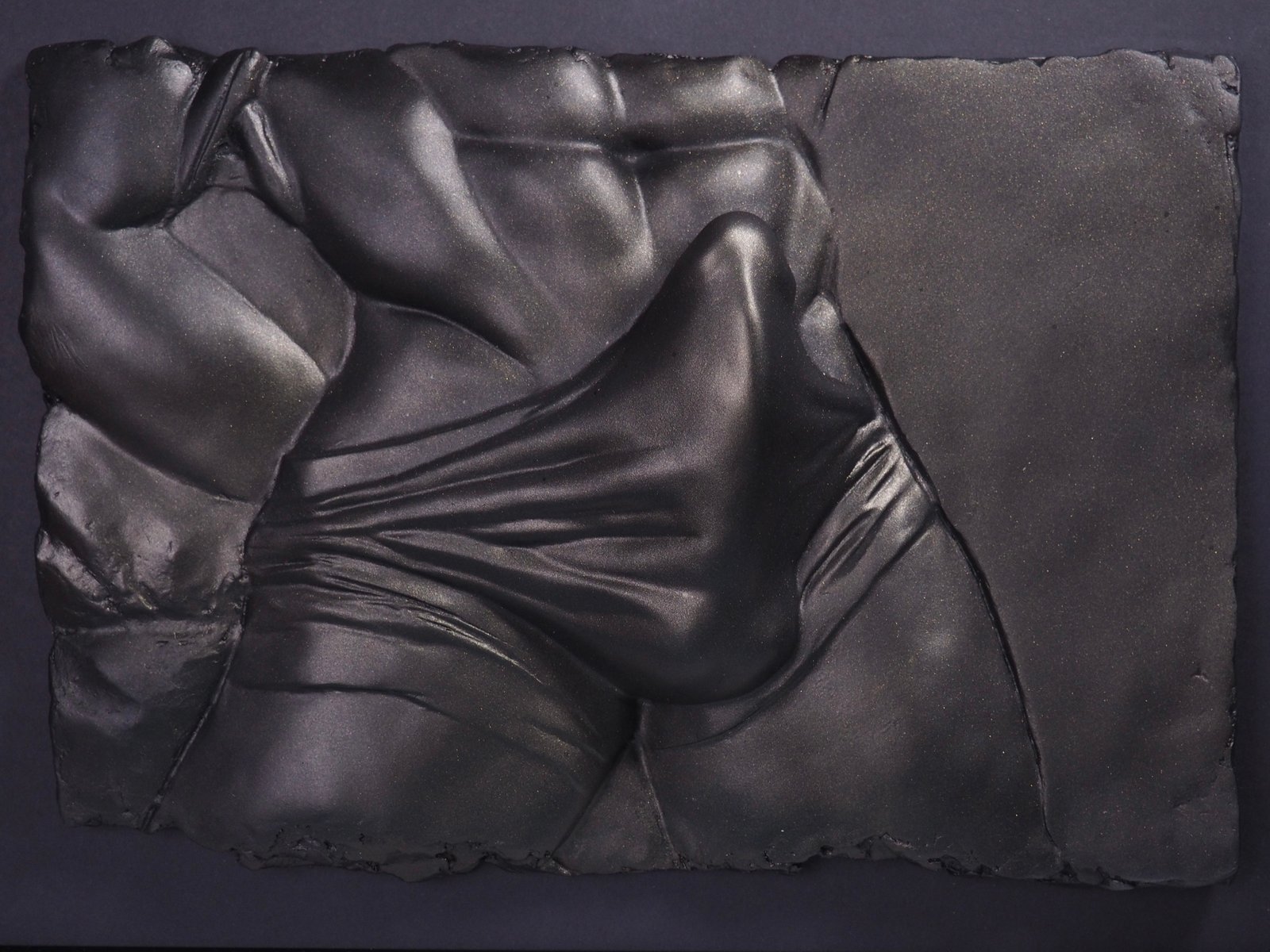The Shape of Want Black Gold resin sculpture by MASOMA