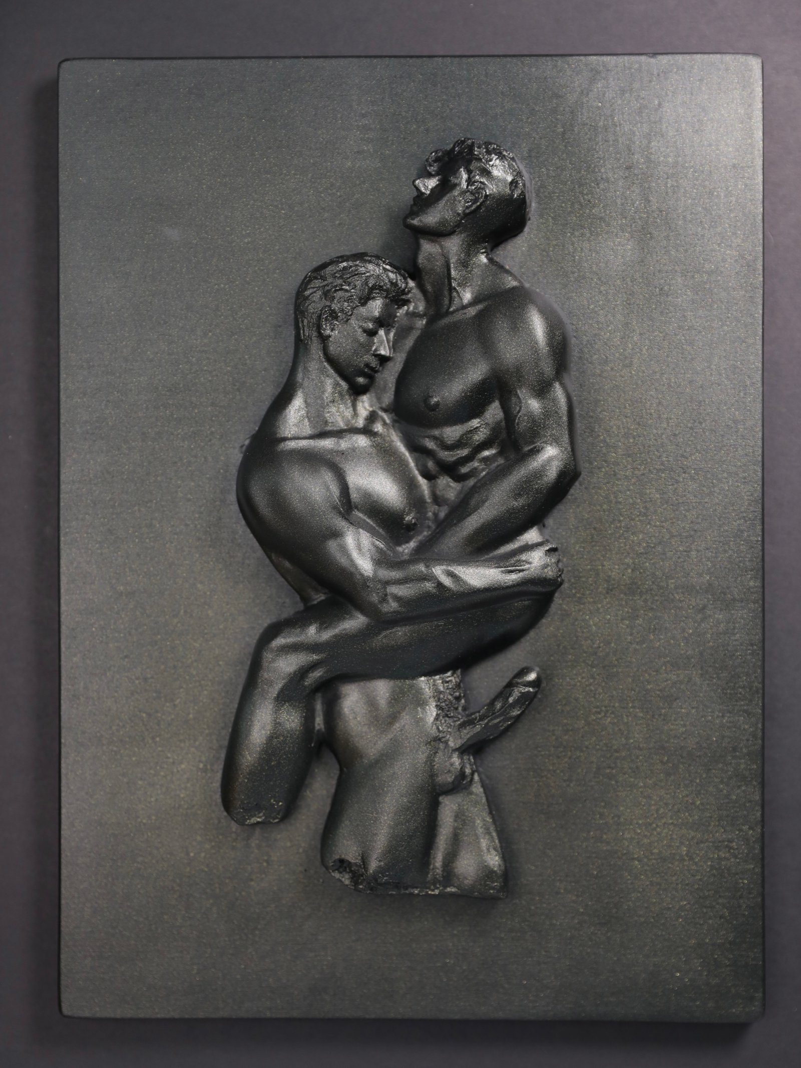 Where We Yield Black Gold resin sculpture by MASOMA